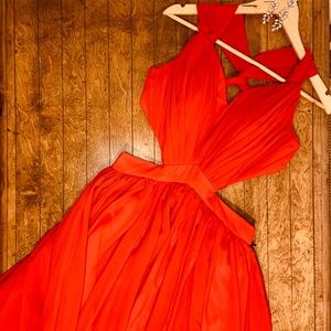 NWT JJs HOUSE Red Formal Dress